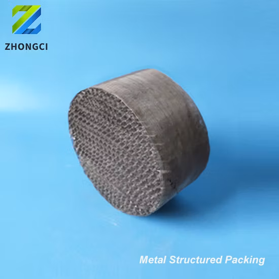 Acier inoxydable 316 pour emballage structuré en gaze de fil métallique pour la séparation de la tour de purification et la distillation réactive